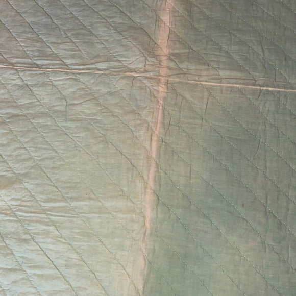 Vintage 1930-40s Handmade Feed Sack  GRANDMA'S FLOWER GARDEN QUILT 80”x67” - Picture 4 of 16